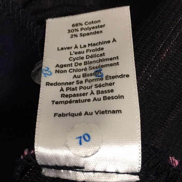 Talbots NWT Navy Blue & Pink skirt Size 6 - Picture 4 of 4